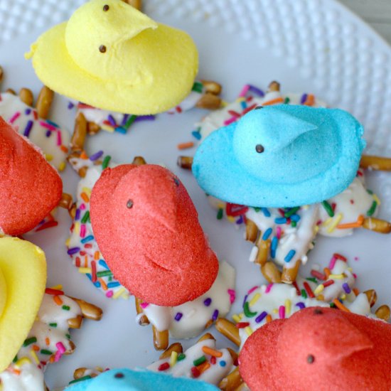 PEEPS WHITE CHOCOLATE PRETZEL BIRDS