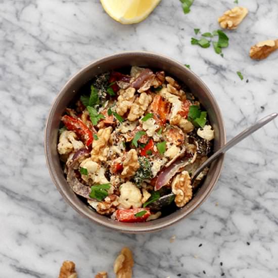 Roasted Cauliflower & Walnut Salad