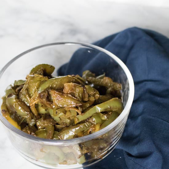 Easy caramelized bell peppers