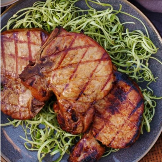 Lemongrass Chili Grilled Pork Chops