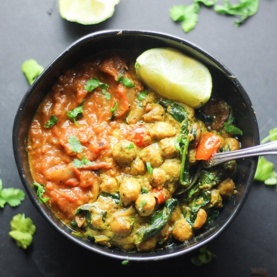 COCONUT VEGAN CHICKPEA CURRY