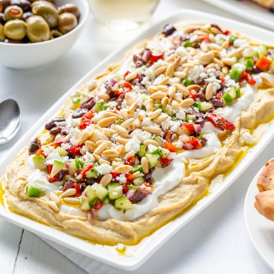 Greek Layered Hummus Dip Recipe