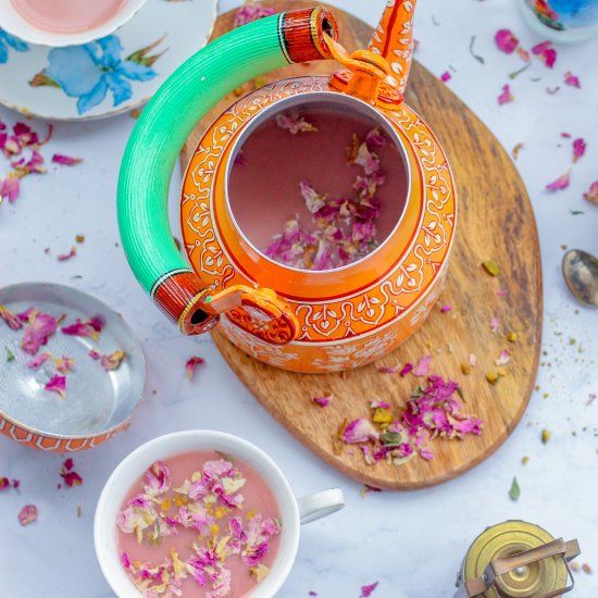 Pink Cardamom Rose Chai