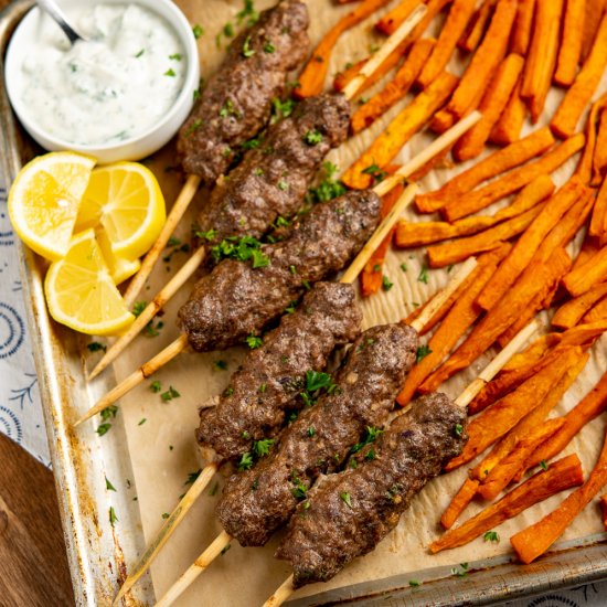 Beef Kofta Tray Bake