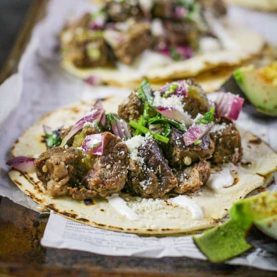 Steak Barbacoa Tacos