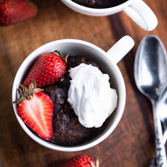 Paleo Chocolate SunButter Mug Cakes