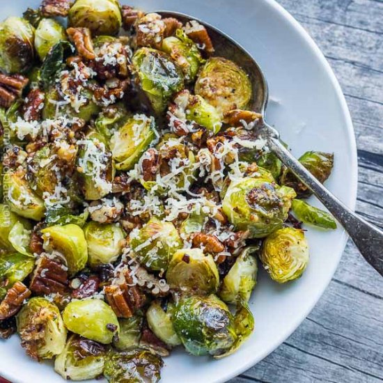 Maple Roasted Brussel Sprouts