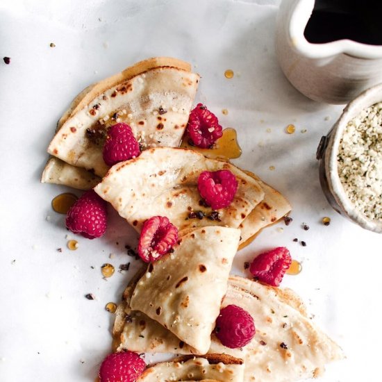 Whole Wheat Crepes (vegan)