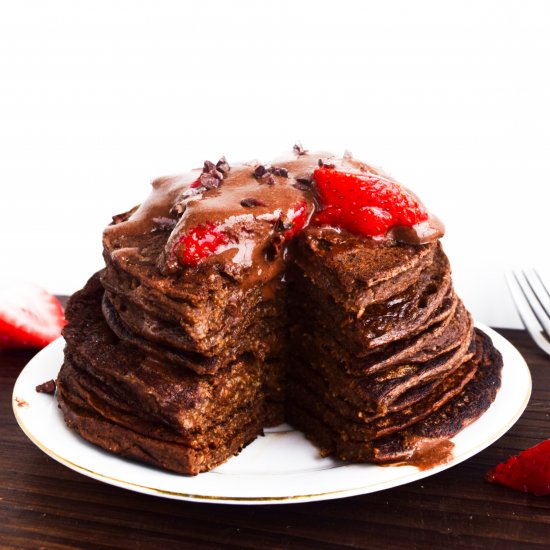 Chocolate Banana Pancakes