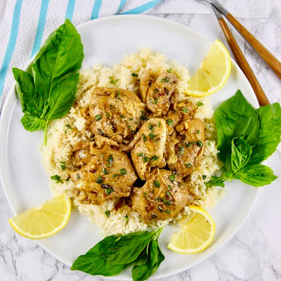 Instant Pot Lemon Garlic Chicken