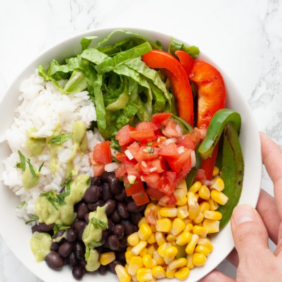 Black bean burrito bowl