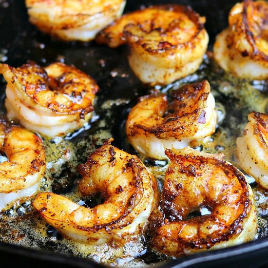 Easy Cast Iron Whole30 Shrimp