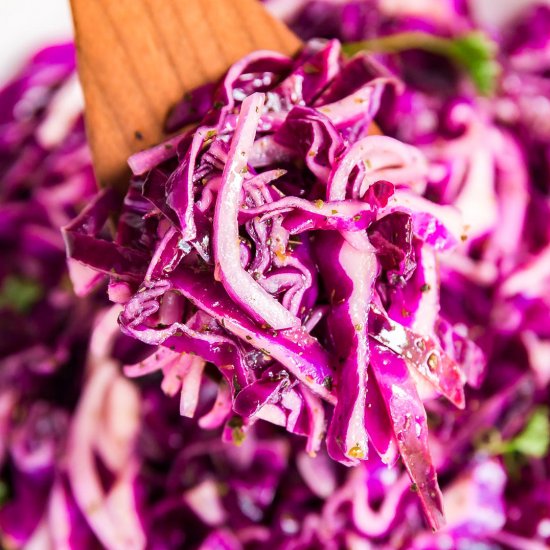 Crunchy Red Cabbage Salad