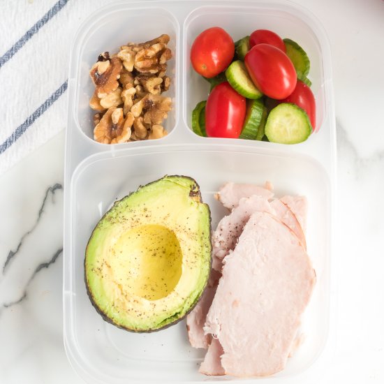 Avocado Keto Lunchbox Idea