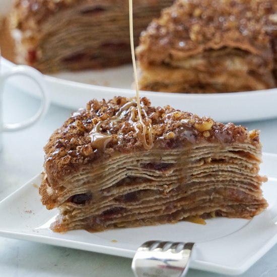 Apple Crepe Cake