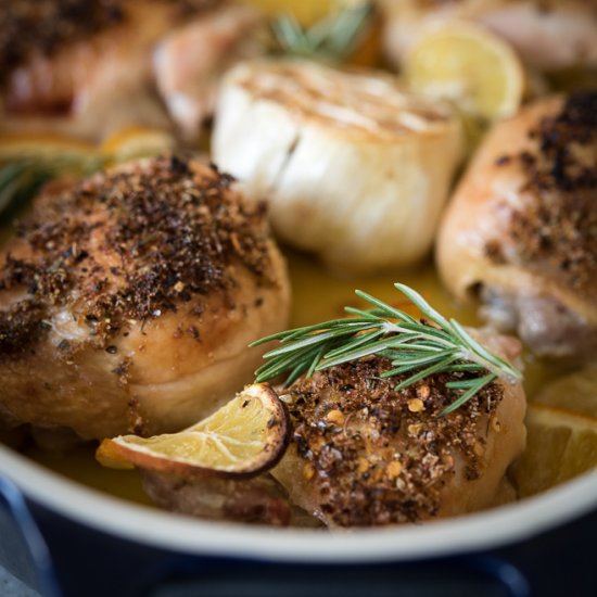 Citrus Baked Chicken Thighs