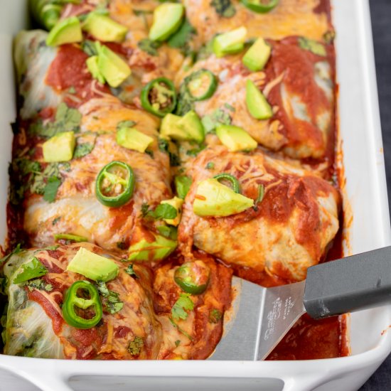 Cabbage Enchiladas