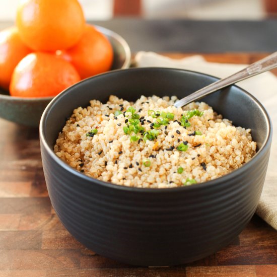 Sesame Orange Instant Pot Quinoa