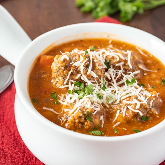 Instant Pot Hearty Meatball Soup