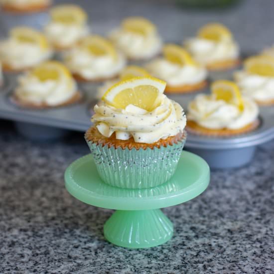 Lemon Poppy Seed Cupcakes