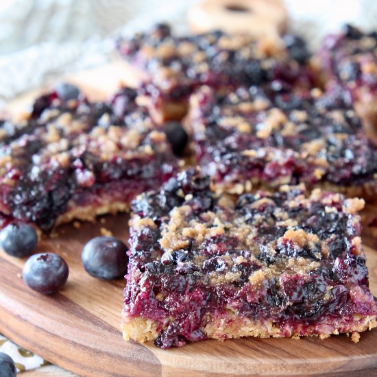 Gluten Free Blueberry Oat Bars