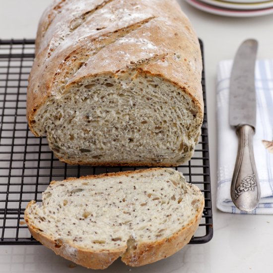 Quick and Easy Bread with Grains