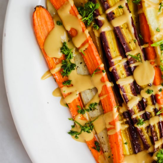 Roasted Rainbow Carrots