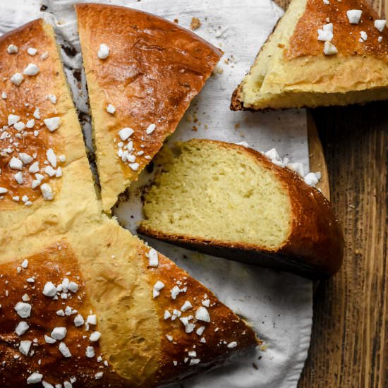 Orange Anise Sugared Easter Brioche