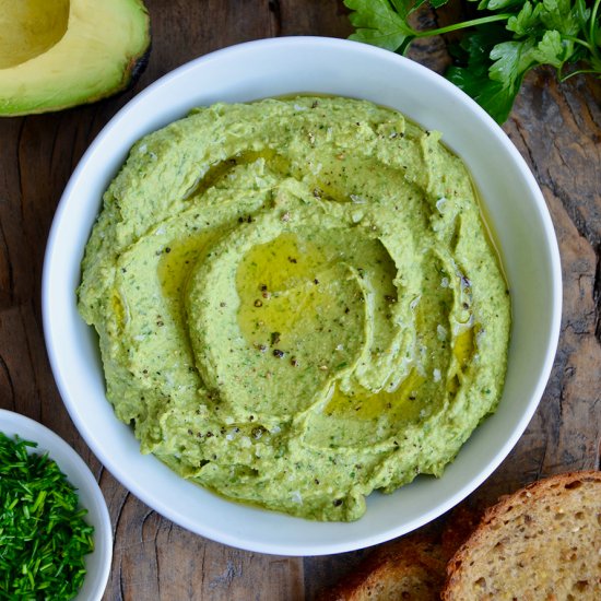 Green Goddess Avocado Hummus