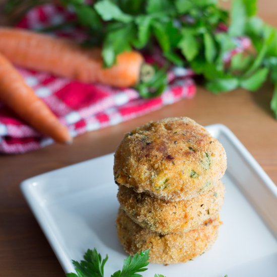 Carrot & chicken patties