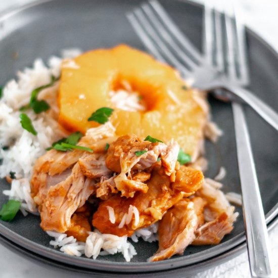 Pineapple BBQ Instant Pot Chicken