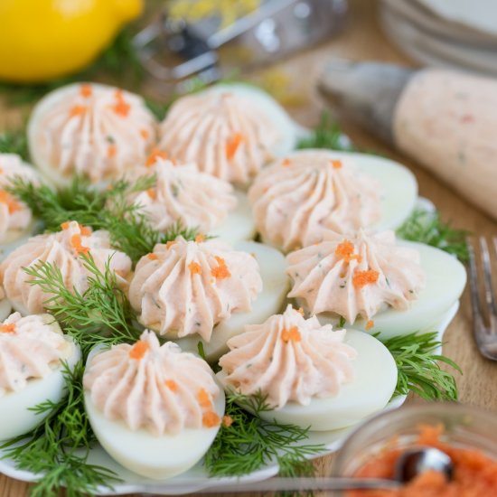 Scandinavian deviled eggs