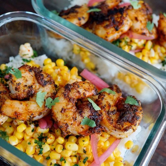 Blackened Shrimp Taco Bowls