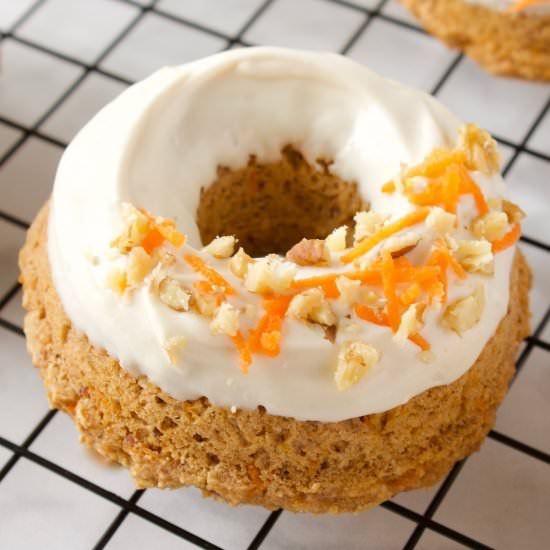 Healthy Carrot Cake Donuts