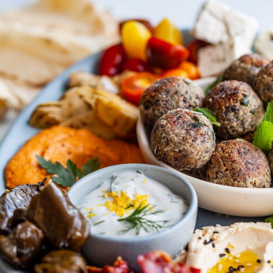 Vegan Greek Meatballs