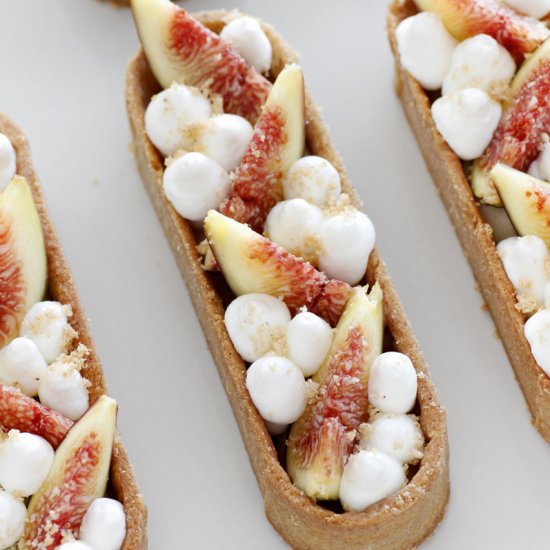 Fig, Maple and White Chocolate Tart