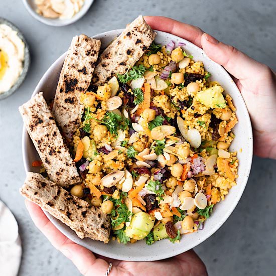 Moroccan Couscous Chickpea Salad