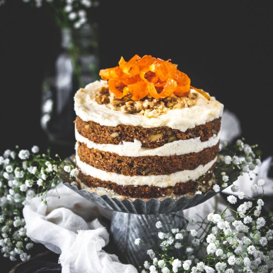 carrot cake + mascarpone frosting