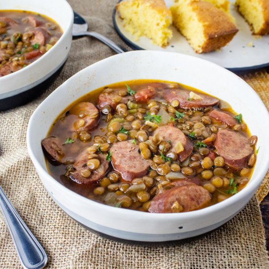 Sausage and Lentil Soup