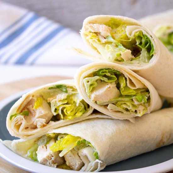 Chicken Caesar Wraps