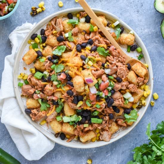 Vegan Tex-Mex Jackfruit Totchos