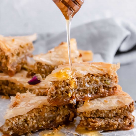 Honey Orage Blossom Baklava