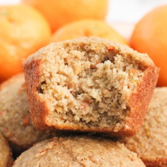 Orange Carrot Oat Muffins (GF)