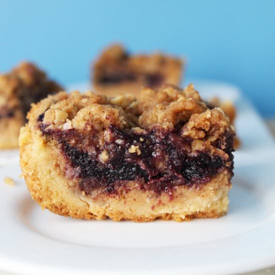 Peanut Butter and Jelly Pie Bars