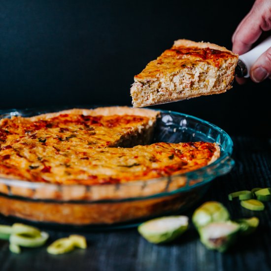 Easy Bacon Brussel Quiche