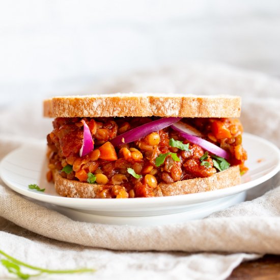 Vegan Lentil Sloppy Joes