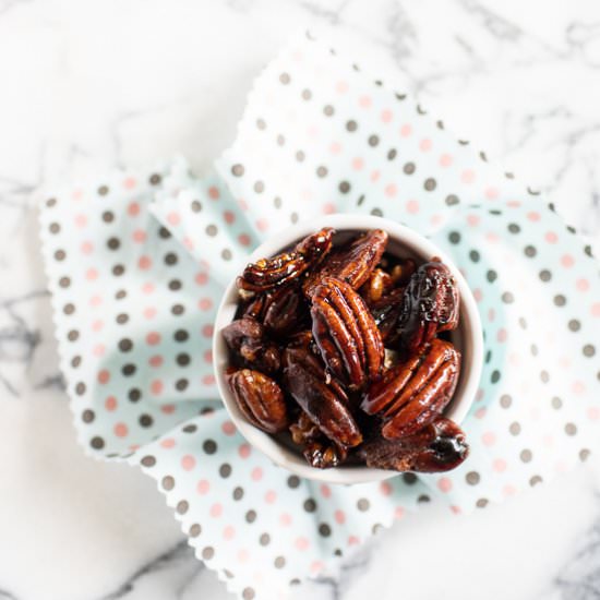 Bourbon Candied Pecans