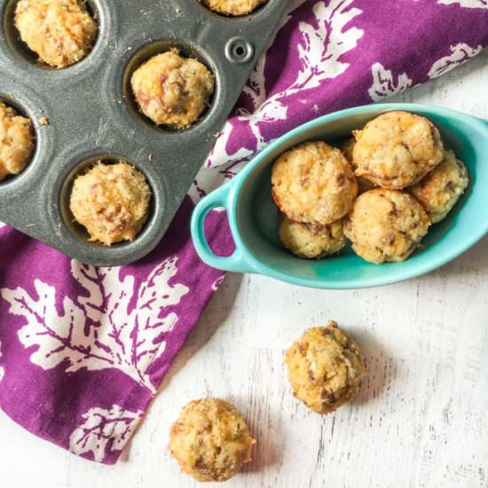 Low Carb Sausage & Cheese Muffins