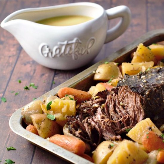 Slow Cooker Pot Roast Dinner