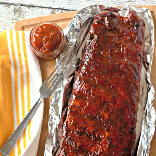 Grilled Honey Chipotle BBQ Ribs